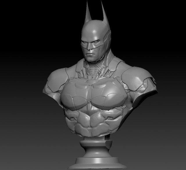 batman 3D 프린트 모델 .c4d .max .obj .3ds .fbx .stl .blend 