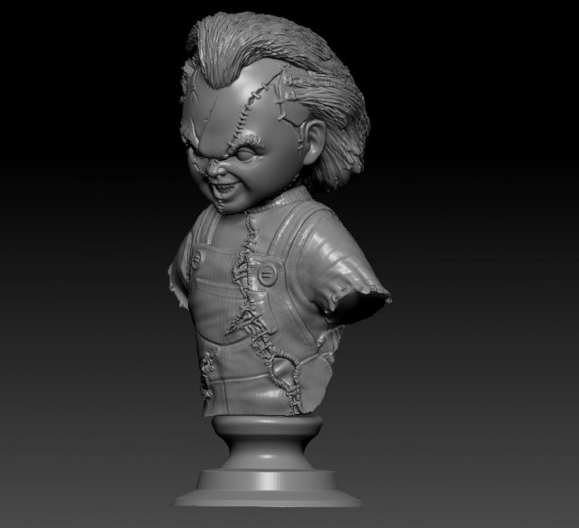 chucky 3Dプリントモデル .c4d .max .obj .3ds .fbx .stl .blend 