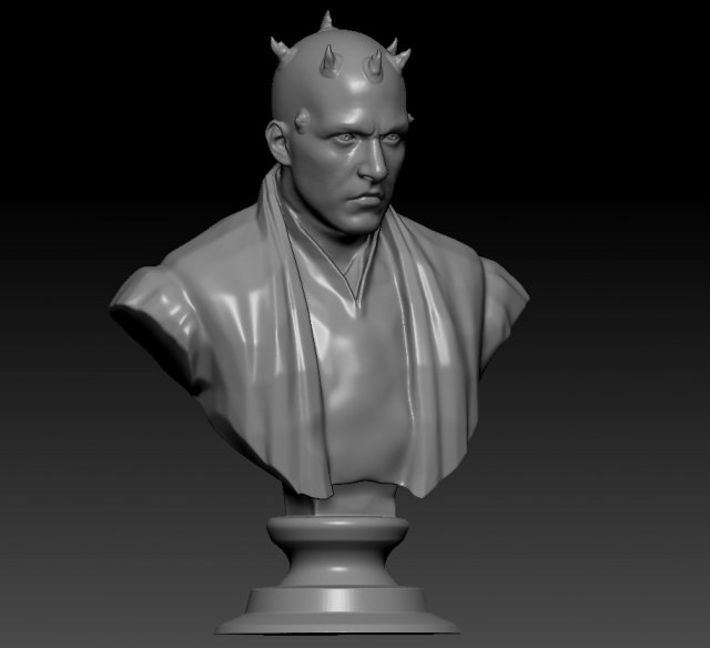 darth maul 3D 打印模型 .c4d .max .obj .3ds .fbx .stl .blend 