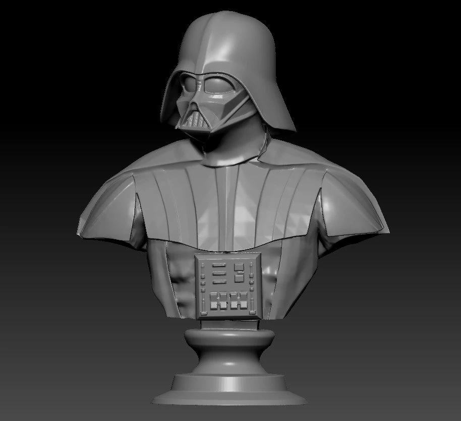 darthvader bust 3D Print Model .c4d .max .obj .3ds .fbx .stl .blend 