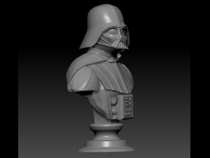 darthvader bust Model Cetak 3D