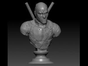 deadpool bust Model do druku 3D