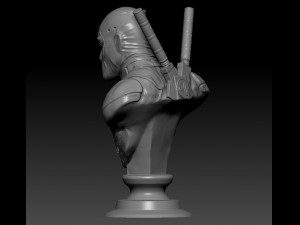 deadpool bust Model do druku 3D
