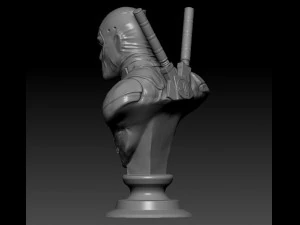 deadpool bust 3D Print Model