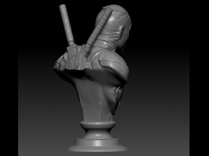 deadpool bust Model do druku 3D