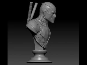 deadpool bust 3D Print Model