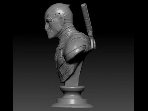 deadpool bust 3D Print Model