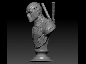deadpool bust Model do druku 3D