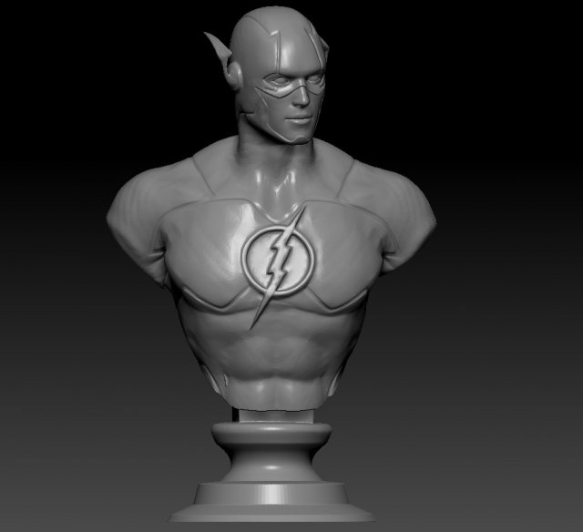 flash bust 3D Принт Модель .c4d .max .obj .3ds .fbx .stl .blend