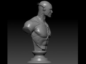 flash bust 3D Принт Модель