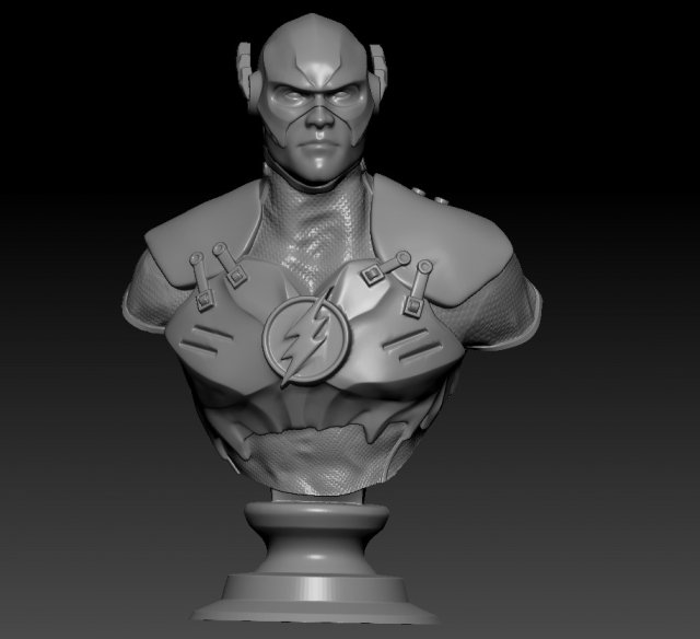 flash bust 3D Принт Модель .c4d .max .obj .3ds .fbx .stl .blend 