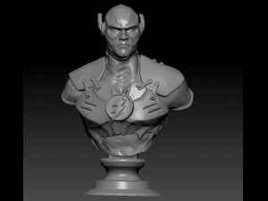 flash bust 3Dプリントモデル