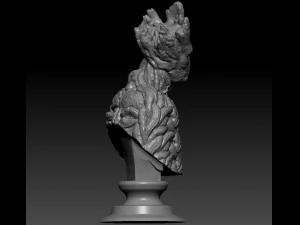 groot bust 3D Print Model