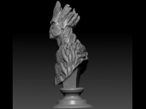 groot bust Modèles 3D en vedette