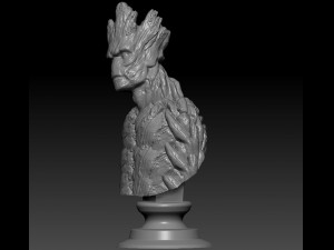 groot bust Modèles 3D en vedette