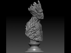 groot bust Modèles 3D en vedette