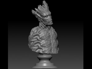 groot bust Modèles 3D en vedette