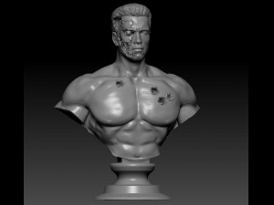 terminator t-800 3Dプリントモデル