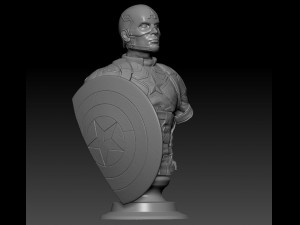 captain america 3D Print Model
