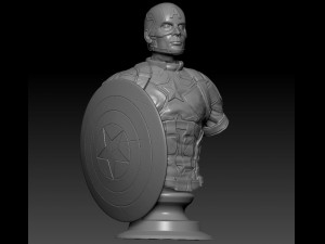 captain america 3D 打印模型