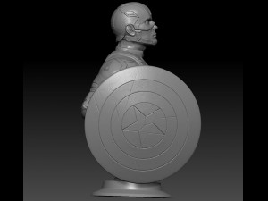captain america 3D 打印模型