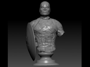 captain america 3D 打印模型