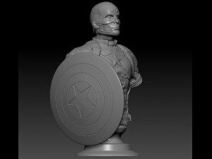 captain america 3D 打印模型