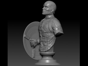 captain america 3D 打印模型