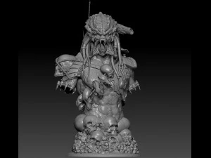 predator bust 3D Print Model