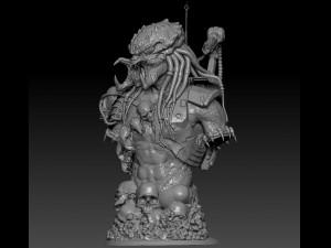 predator bust 3Dプリントモデル
