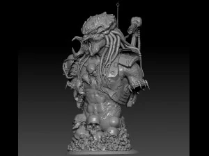 predator bust 3D Print Model