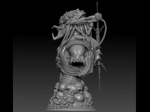 predator bust 3D Print Model
