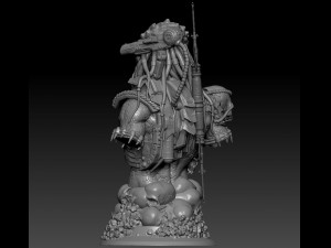 predator bust 3Dプリントモデル