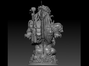 predator bust 3Dプリントモデル