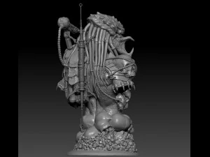 predator bust 3D Print Model