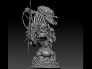 predator bust 3D Print Model