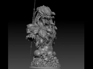 predator bust 3D Print Model