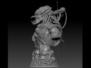 predator bust 3D Print Model