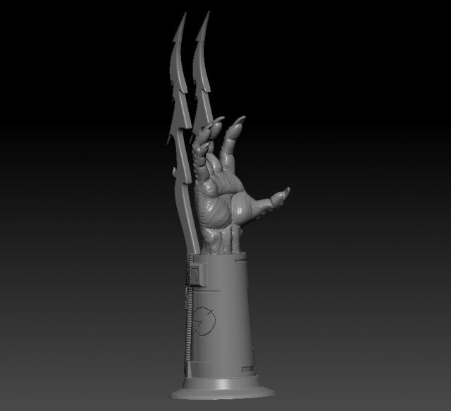 the hand of the predator 3Dプリントモデル .c4d .max .obj .3ds .fbx .stl .blend 