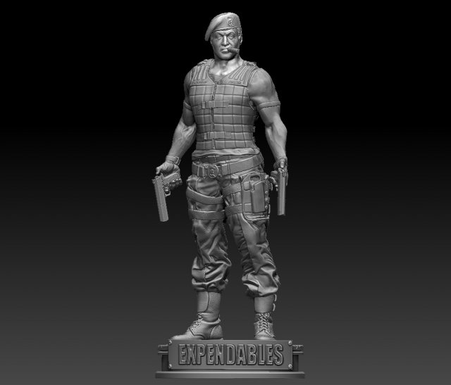 the expendables 3D Print Model .c4d .max .obj .3ds .fbx .stl .blend 