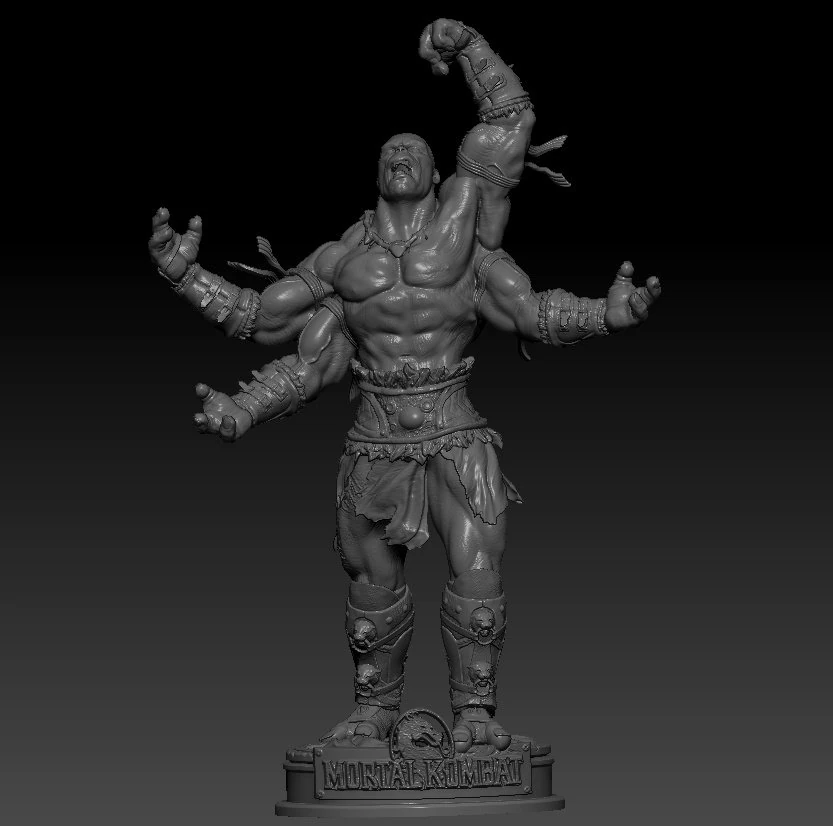 goro mortal kombat 3D Print Model .c4d .max .obj .3ds .fbx .stl .blend