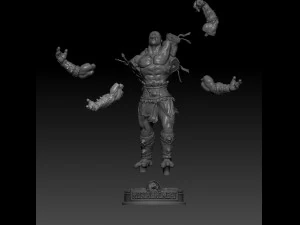 goro mortal kombat 3D Print Model