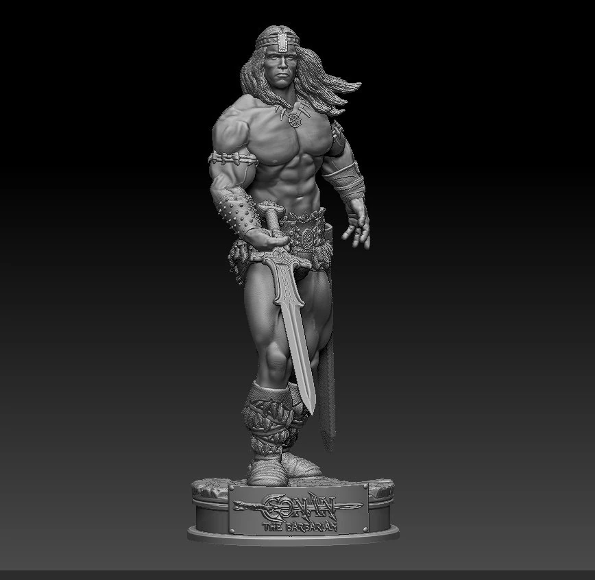 conan the barbarian 3D Print Model .c4d .max .obj .3ds .fbx .stl .blend 