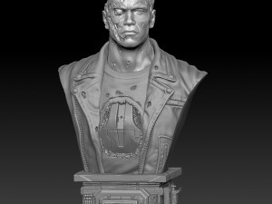 Terminator 2 t-800 Modèles 3D en vedette