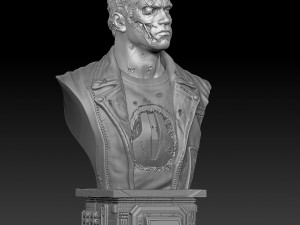 Terminator 2 t-800 Modèles 3D en vedette