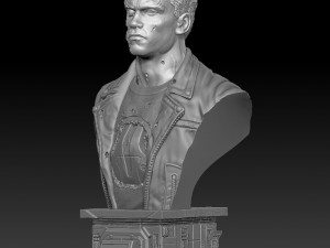 Terminator 2 t-800 Modèles 3D en vedette