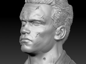 Terminator 2 t-800 Modèles 3D en vedette
