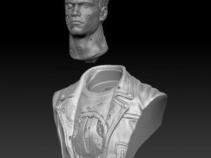 Terminator 2 t-800 Modèles 3D en vedette