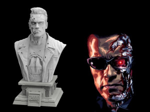Terminator 2 t-800 Modèles 3D en vedette