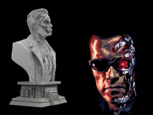 Terminator 2 t-800 Modèles 3D en vedette